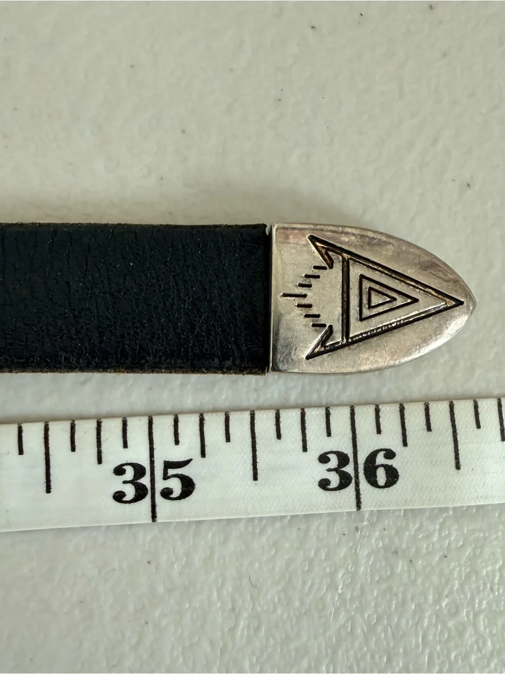 Vintage Southwestern Americana Silver Coinage Beadwork Old Pawn Leather Belt